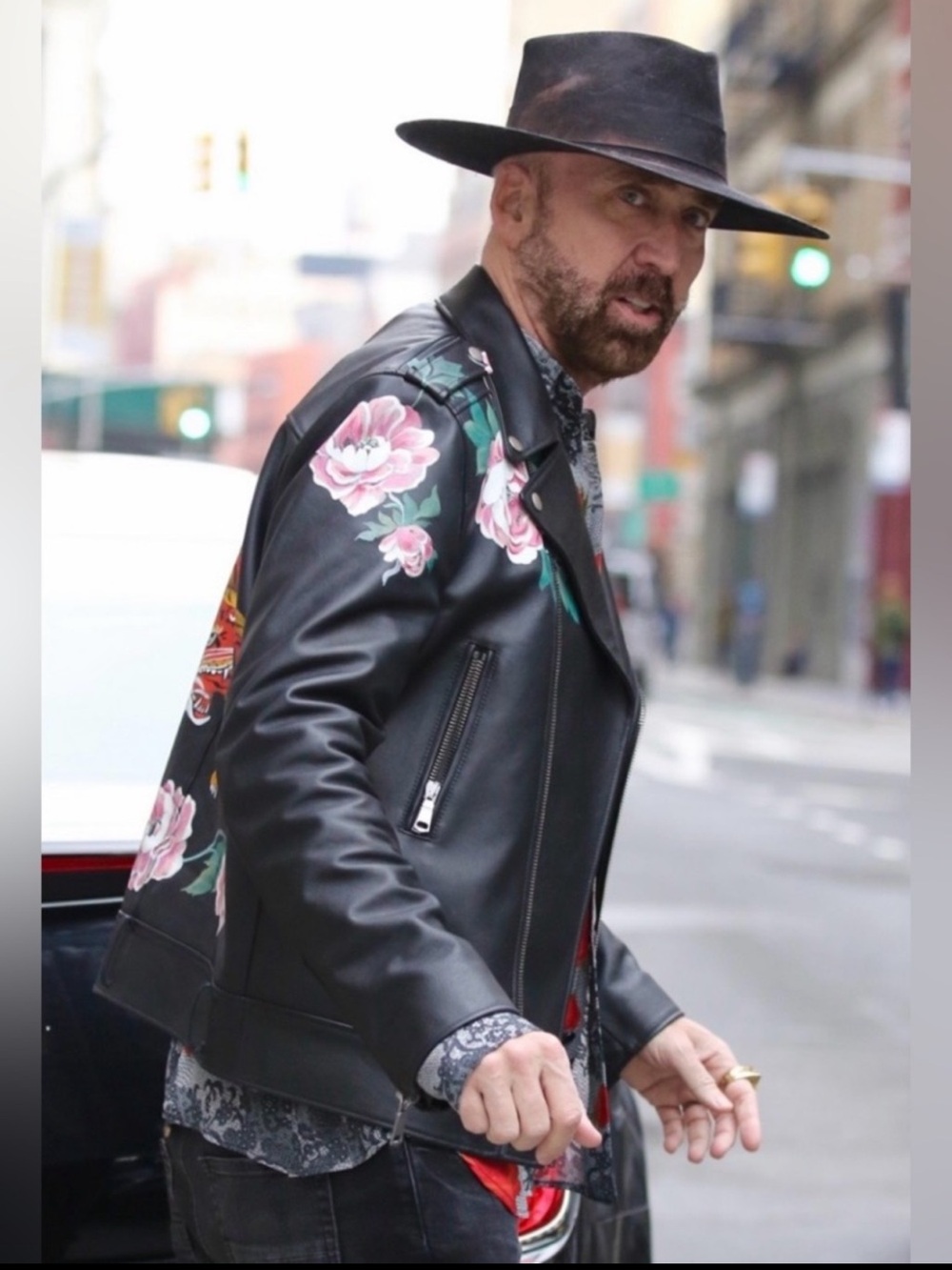 GUCCI MENS SIZE US size LARGE black motorcycle leather jacket - Picture 4 of 17